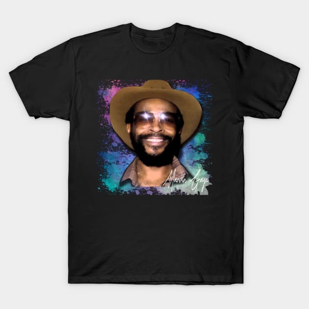 marvin gaye-Splash Paint Limitid Edition T-Shirt by Hursed